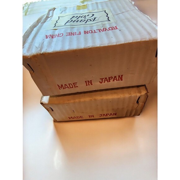 Royalton Golden Elegance Fruit Dishes – Set of 6 – Boxed Vintage Japan - Picture 7 of 9